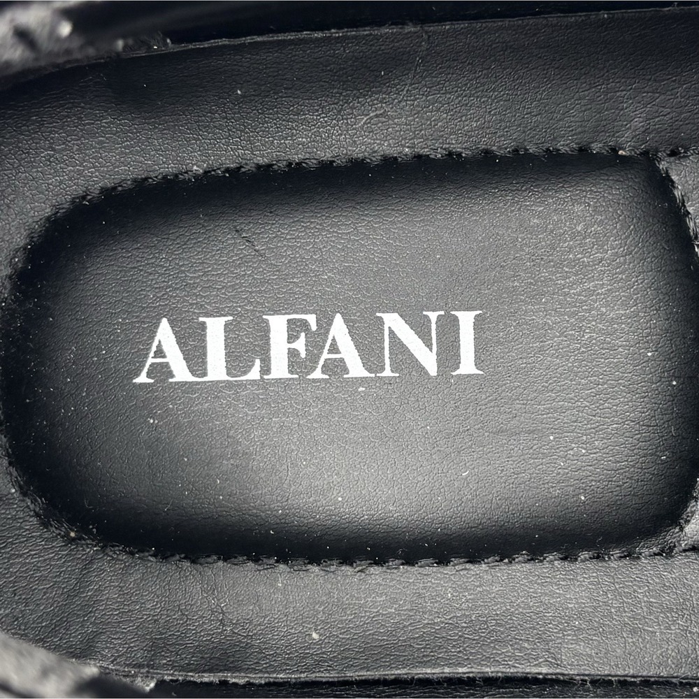 Alfani Men's Shoe Size 8.5M Black Faux Leather Charles Slip On Dress Loafers - Picture 9 of 10